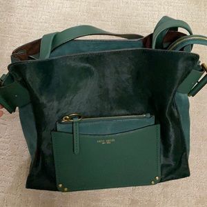 Henri Bendel Forest Green Shoulder Purse